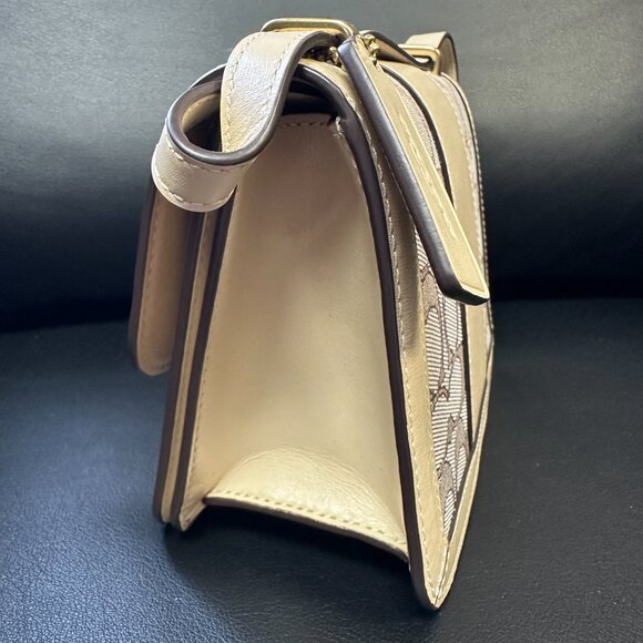 NWT! COACH Alie Shoulder Bag 18 In Signature Jacquard With Snakeskin C3760 - Picture 5 of 13